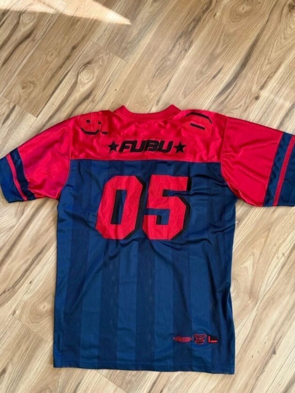 Fubu Collection Rare Fubu Sports iconic 05 XXL double sided Blue & Red Jersey
